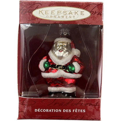 2000 Li'l Roly-Poly Santa (Blown Glass)