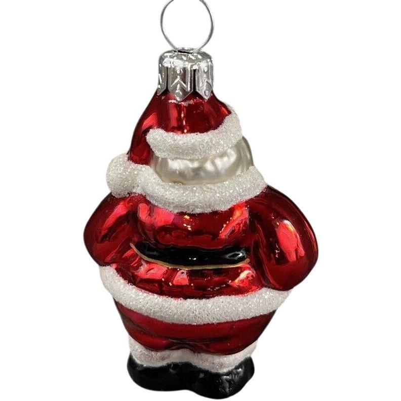 2000 Li'l Roly-Poly Santa (Blown Glass)