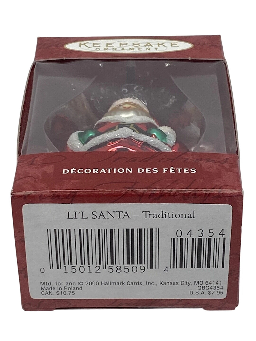 2000 Li'l Santa - Traditional (Blown Glass)