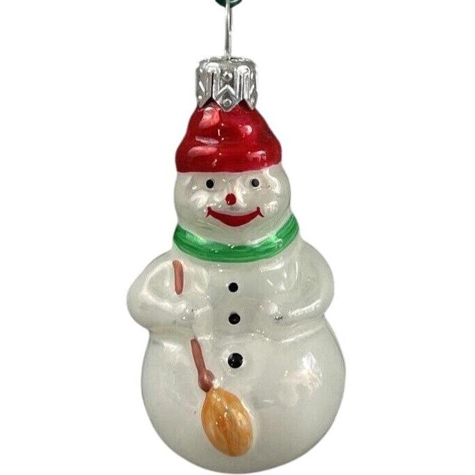 2000 Li'l Snowman Traditional Hallmark Ornament (Blown Glass) QBG4351