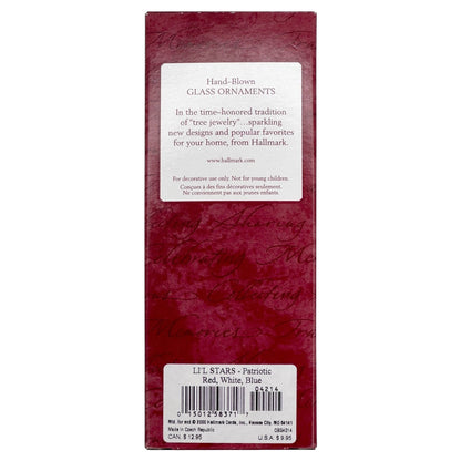 2000 Li'l Stars - Patriotic Hallmark Ornament (Blown Glass) QBG4214
