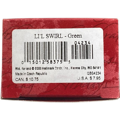 2000 Li'l Swirl - Green (Blown Glass)