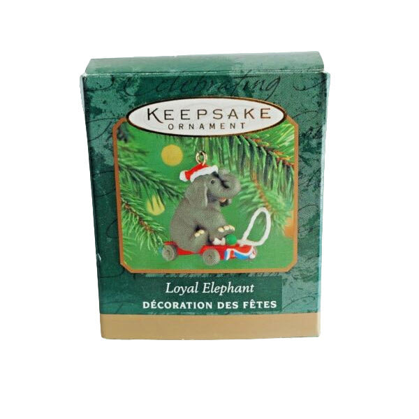 2000 Loyal Elephant Hallmark Ornament (Animal) QXM6041