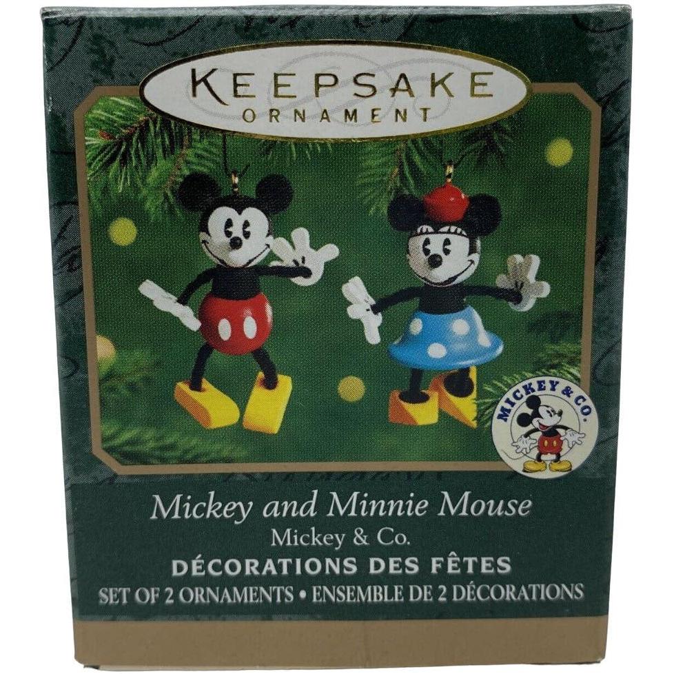 2000 Mickey and Minnie Mouse Hallmark Ornament (Mickey Mouse & Friends) QXD4041