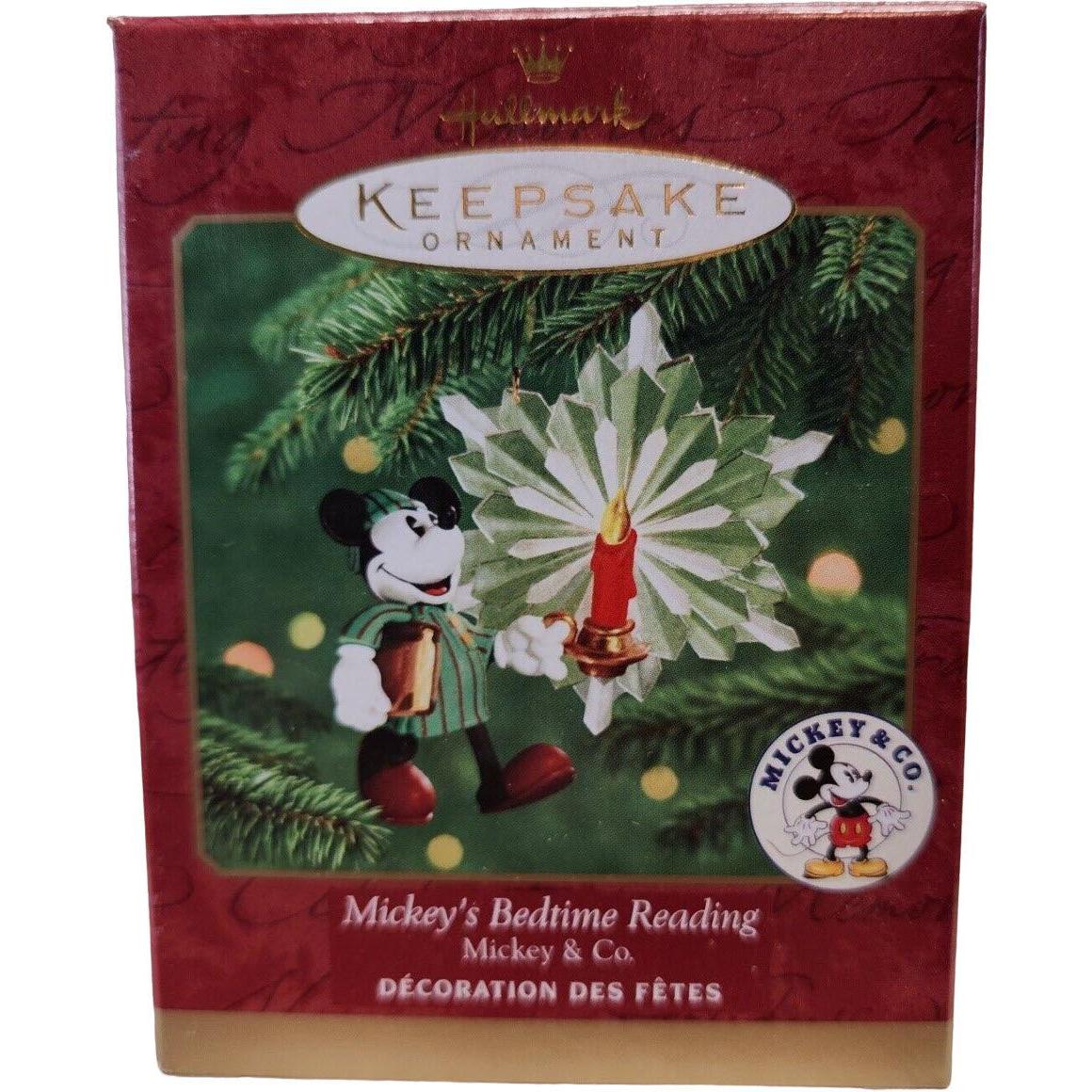 2000 Mickey's Bedtime Reading Hallmark Ornament (Mickey Mouse & Friends) QXD4077