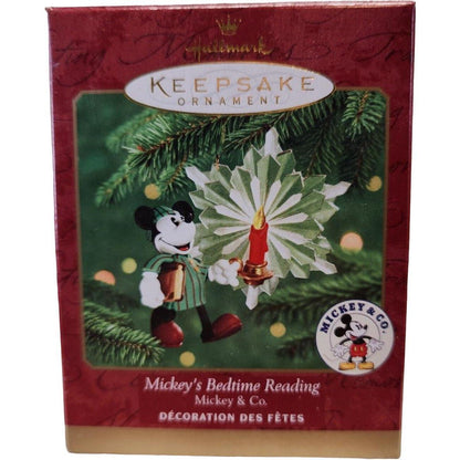 2000 Mickey's Bedtime Reading Hallmark Ornament (Mickey Mouse & Friends) QXD4077