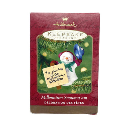 2000 Millennium Snowma'am Hallmark Ornament (Snowmen) QXI5241
