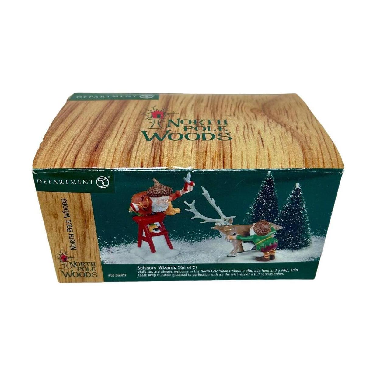 2000 North Pole Woods – Scissors Wizards Set of 2 – Department 56 – Item #56923 Image2