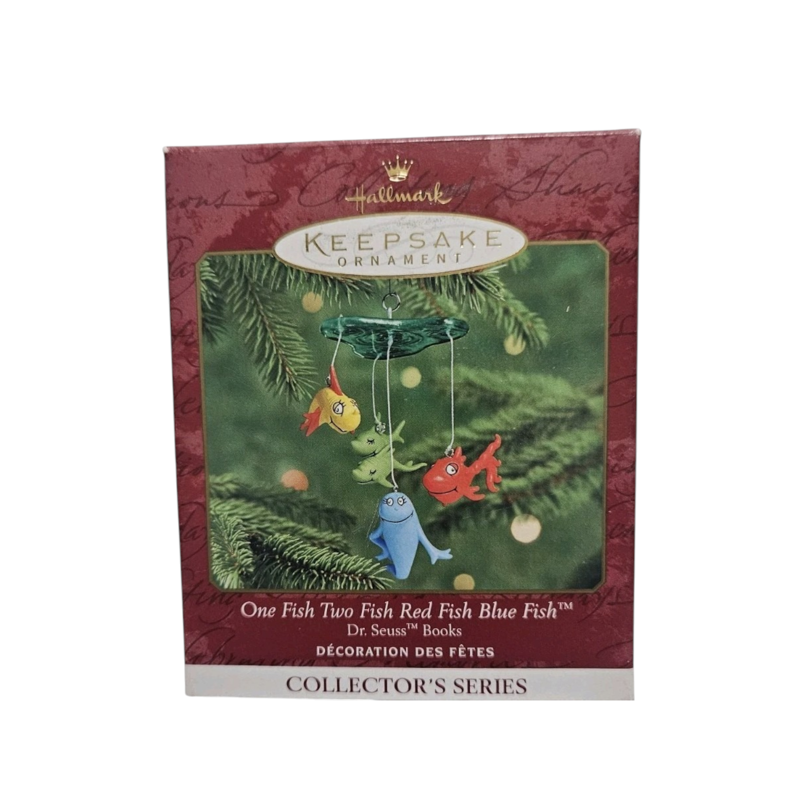 2000 One Fish Two Fish Red Fish Blue Fish Hallmark Ornament (Dr. Seuss) QX6781