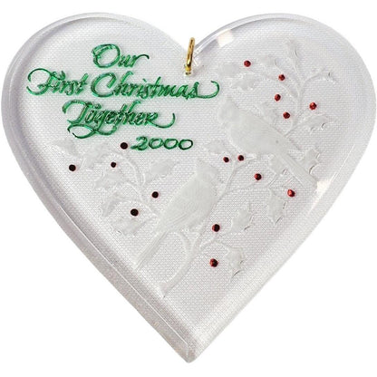 2000 Our First Christmas Together Hallmark Ornament (Heart) QX3104
