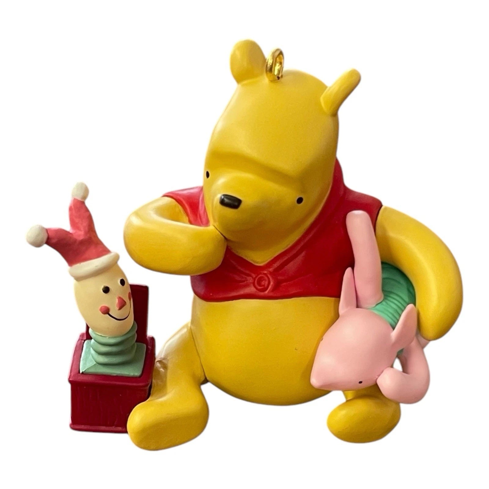 2000 Piglet's Jack-in-the-Box Classic Pooh Hallmark Ornament (Winnie the Pooh) QXD4187 Image1