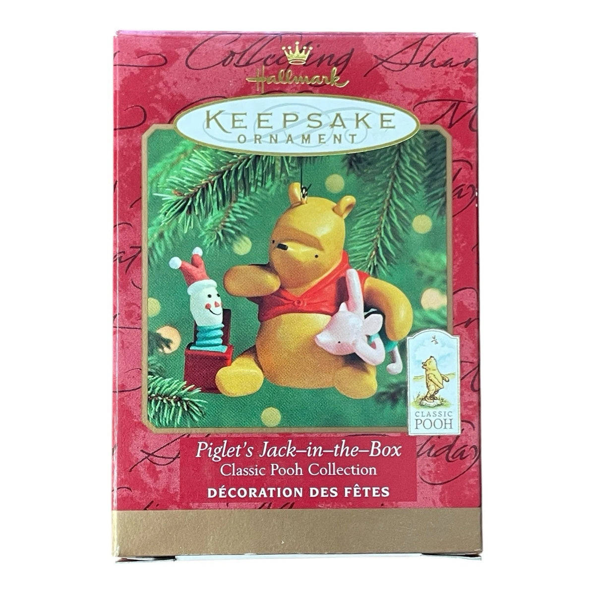 2000 Piglet's Jack-in-the-Box Classic Pooh Hallmark Ornament (Winnie the Pooh) QXD4187 Image2