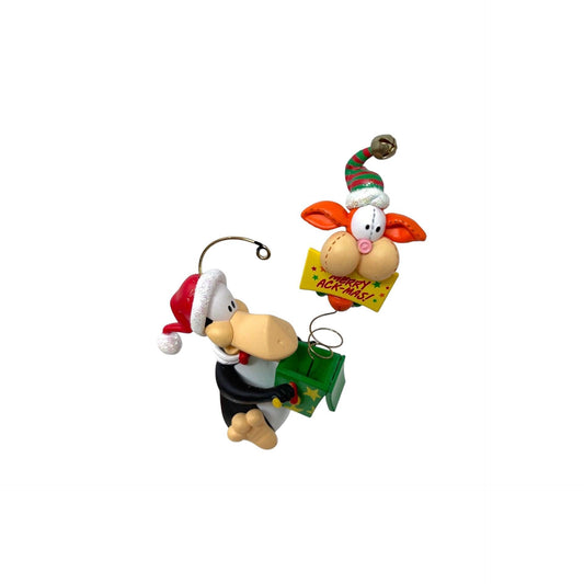 2000 Poppin’ Up for Christmas (Opus ’n’ Bill) Carlton Cards Heirloom Ornament CXOR-059E Image1