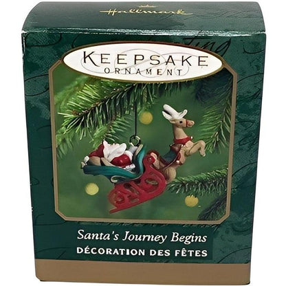 2000 Santa's Journey Begins Hallmark Ornament (Sleigh) QXM6004
