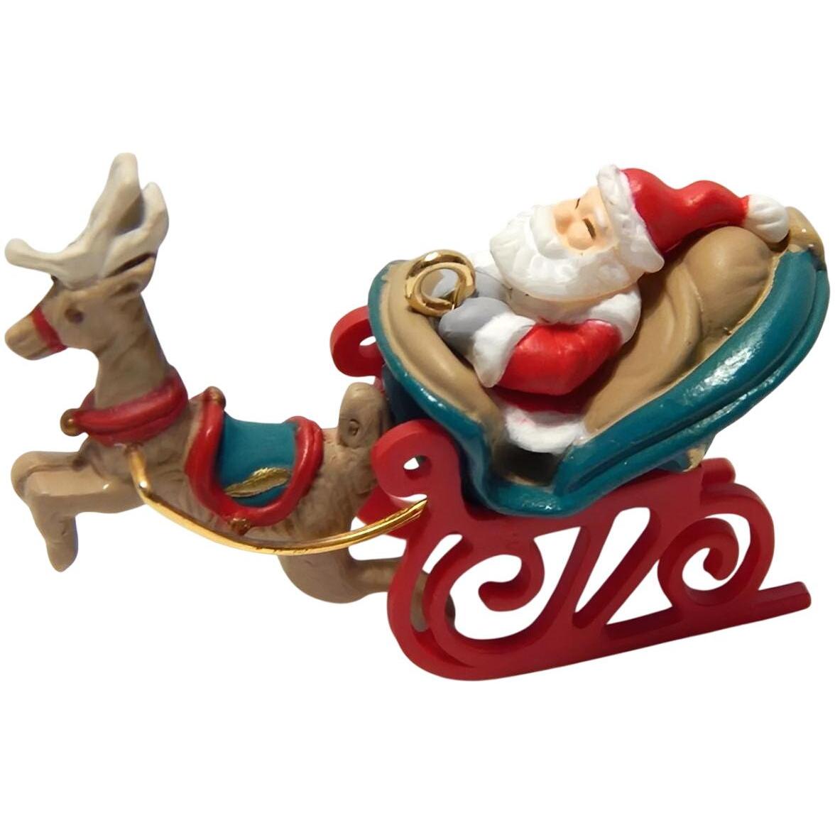 2000 Santa's Journey Begins Hallmark Ornament (Sleigh) QXM6004