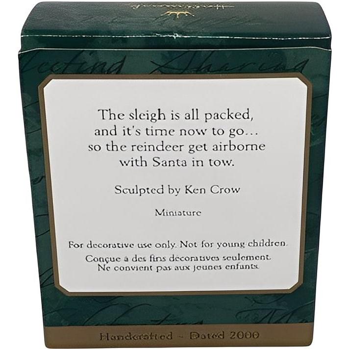 2000 Santa's Journey Begins Hallmark Ornament (Sleigh) QXM6004