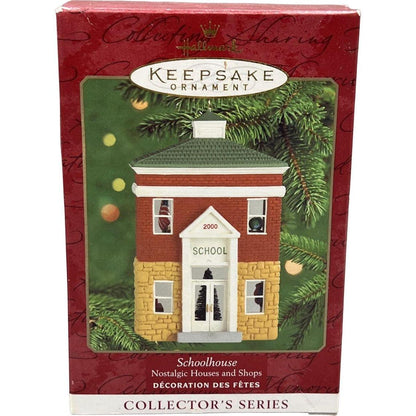 2000 Schoolhouse Hallmark Ornament (Nostalgic Houses and Shops) QX6591