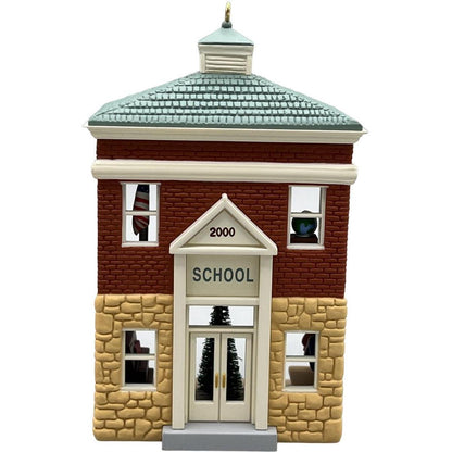 2000 Schoolhouse Hallmark Ornament (Nostalgic Houses and Shops) QX6591