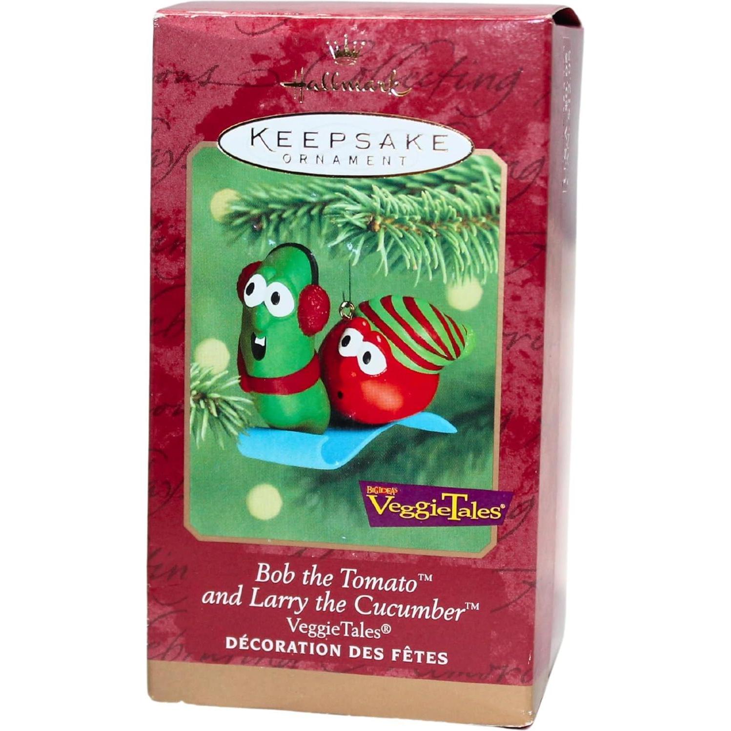 2000 Sledding Hallmark Ornament (VeggieTales) QXI4334