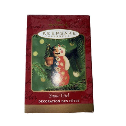 2000 Snow Girl Hallmark Ornament (Snowmen) QX8274