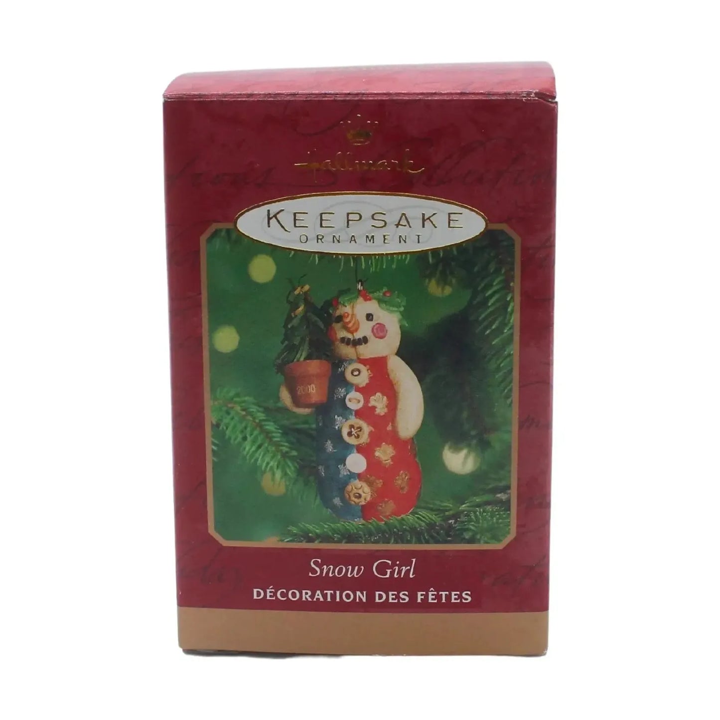 2000 Snow Girl Hallmark Ornament (Snowmen) QX8274 Image2