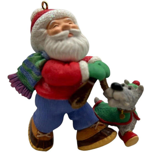 2000 Stroll Round the Pole Hallmark Ornament (Santa Claus) QX8164