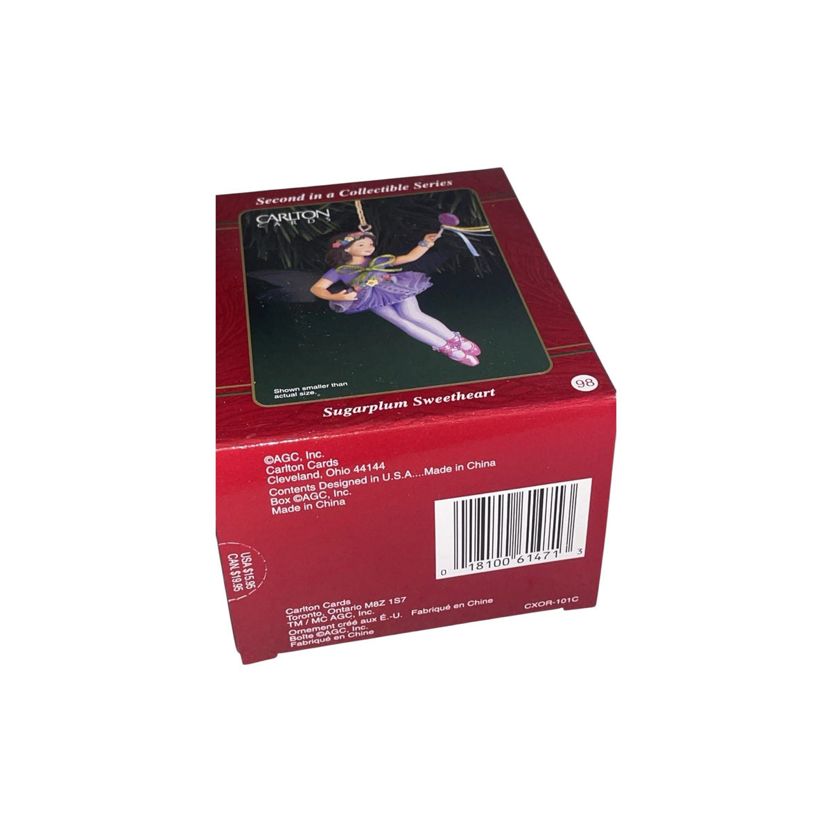 2000 Sugarplum Sweetheart Carlton Cards Ornaments (Fairy Angel) CXOR-101C Image4