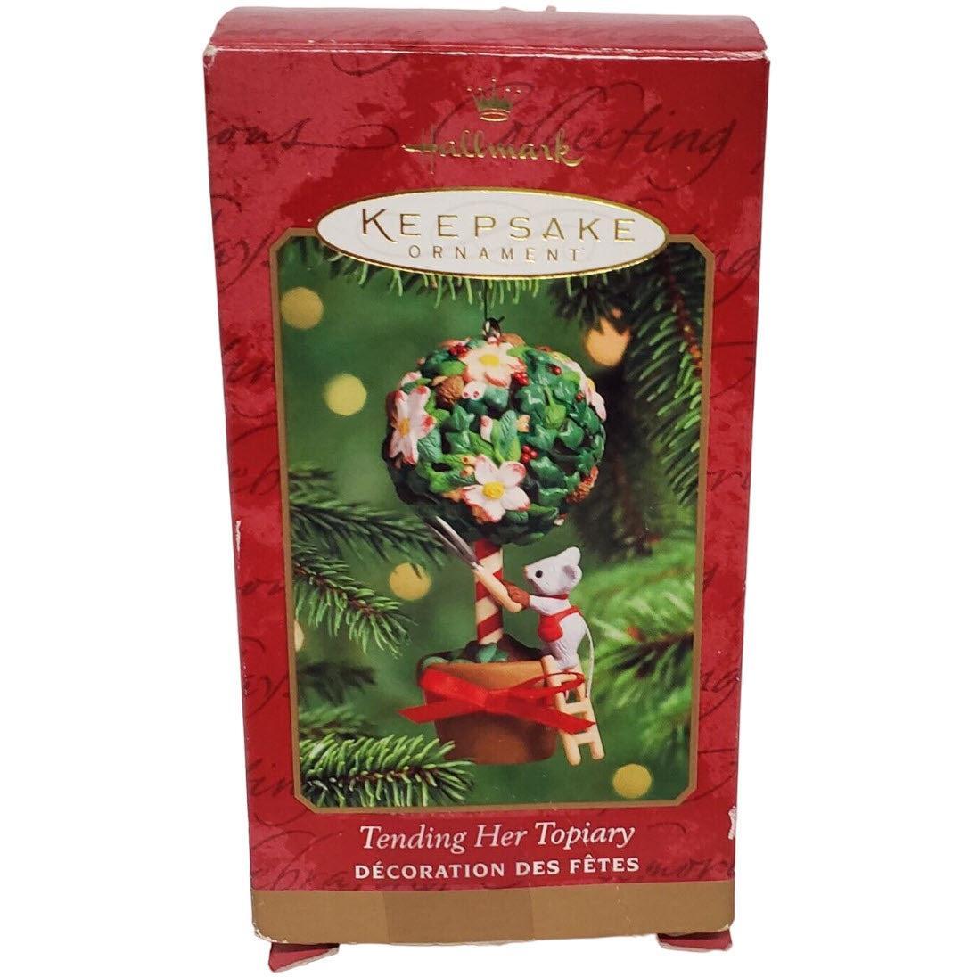 2000 Tending Her Topiary Hallmark Ornament (Mouse) QX8004