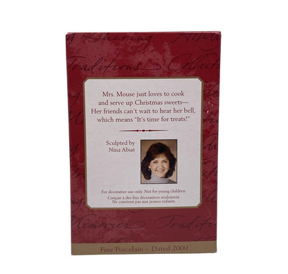 2000 The Christmas Belle Hallmark Ornament (Mouse) QX8311