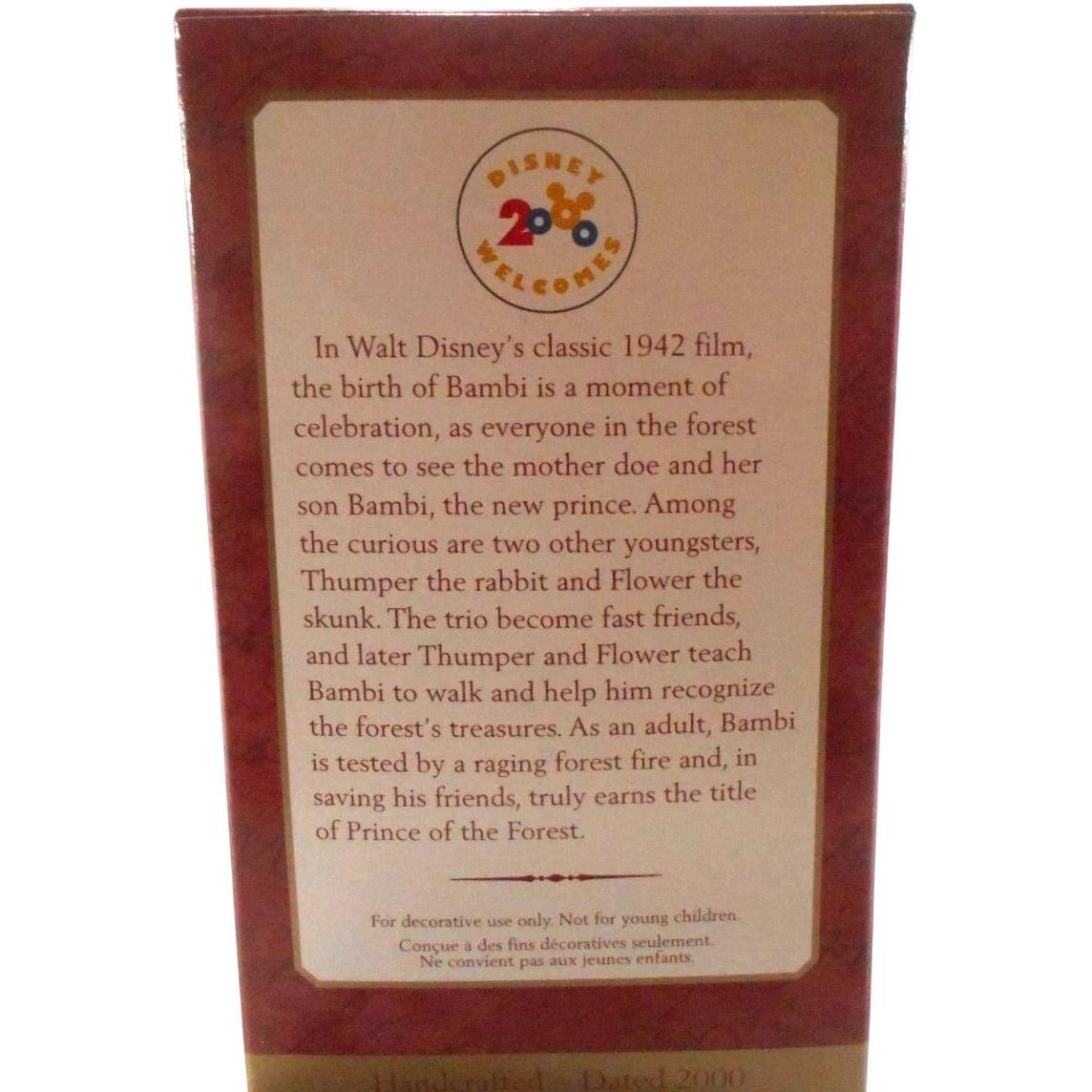 2000 The Newborn Prince Hallmark Ornament (Bambi) QXD4194
