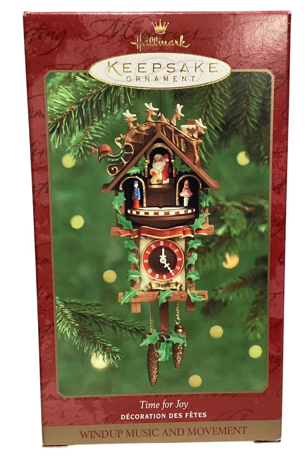 2000 Time for Joy Hallmark Ornament (Wall Clock) QX6904