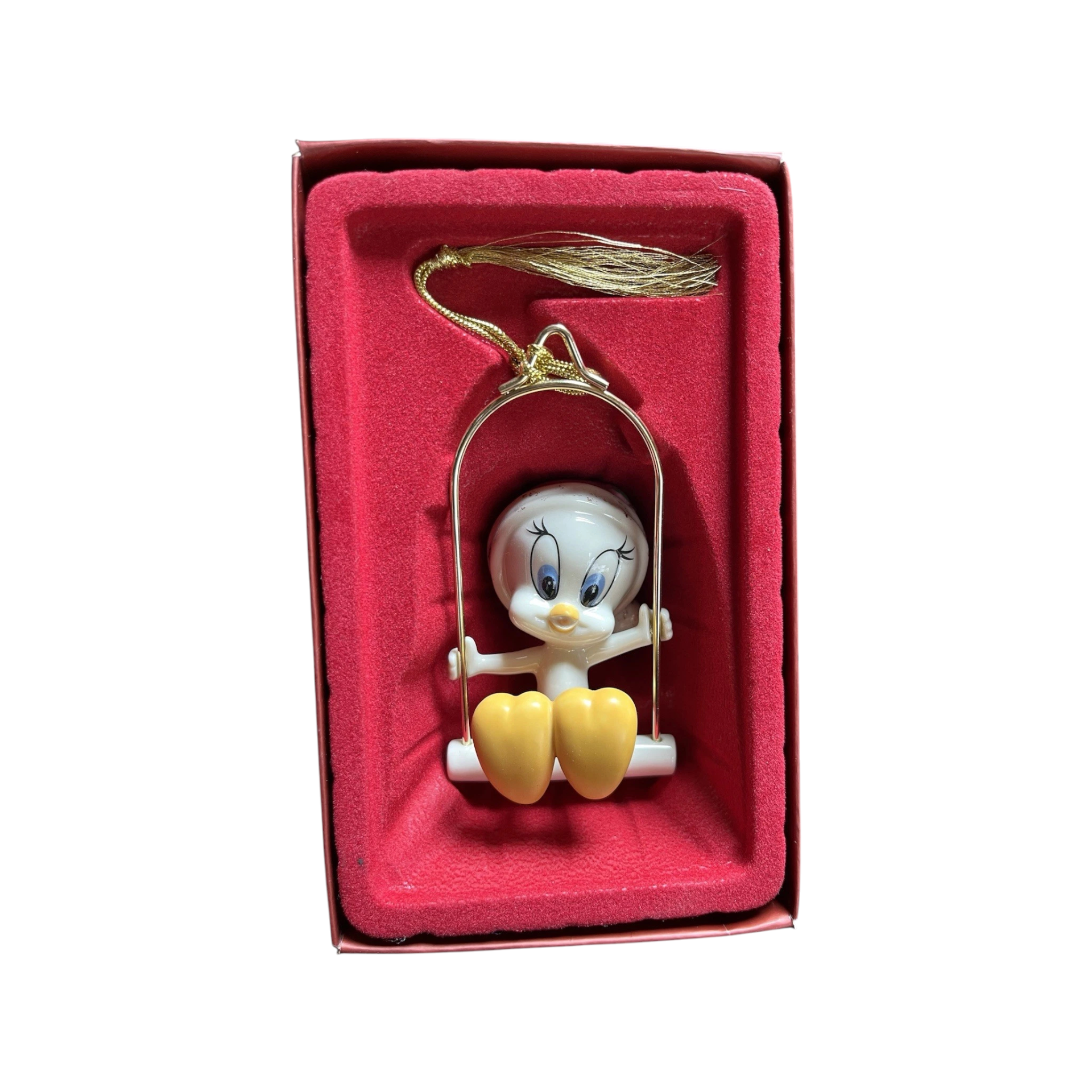 2000 Tweety Swings Into Christmas Looney Tunes Lenox Ornament 760568 Image3