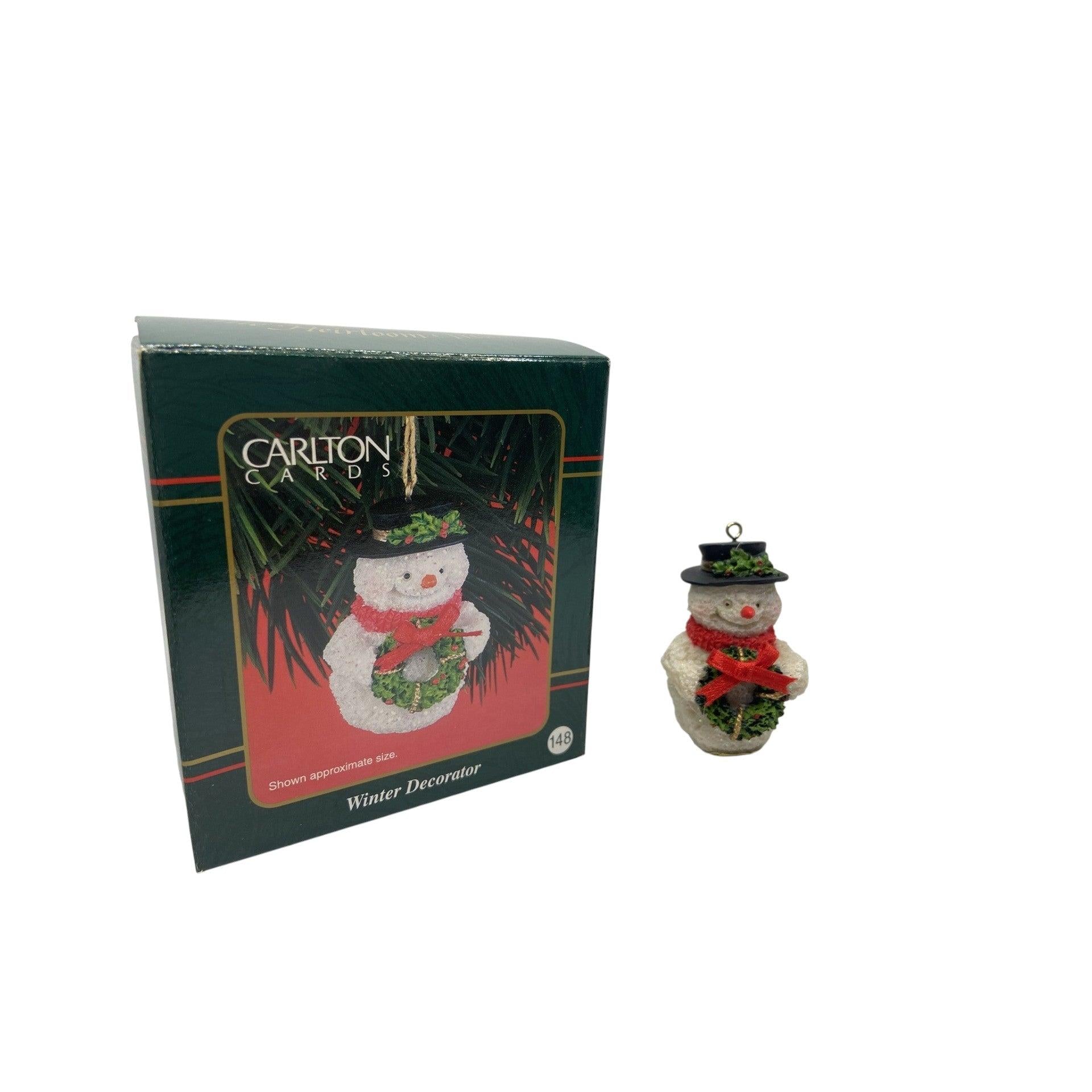 2000 Winter Decorator Carlton Cards Ornaments (Snowmen) CXOR-154C Image3