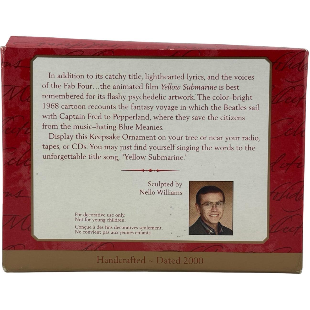 2000 Yellow Submarine Hallmark Ornament (The Beatles) QXI6841