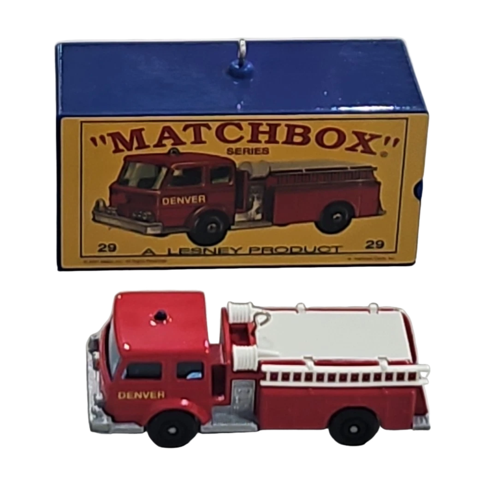 2001 29-C Fire Pumper Set Hallmark Ornament (Matchbox) QXI8846 Image3