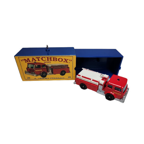 2001 29-C Fire Pumper Set Hallmark Ornament (Matchbox) QXI8846