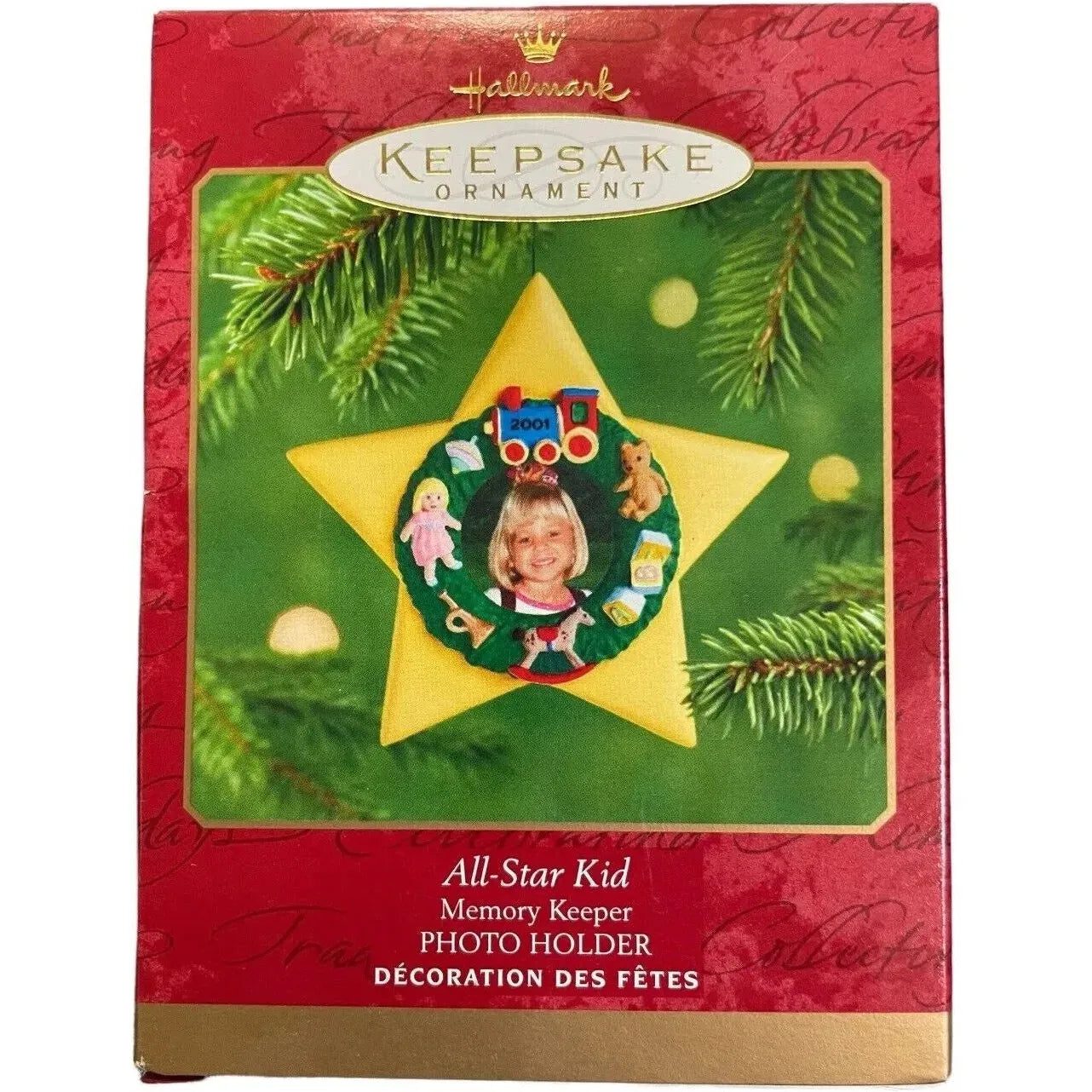 2001 All-Star Kid Hallmark Ornament (Photo Holder) QX2805