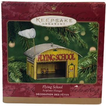 2001 Flying School Airplane Hanger Hallmark Ornament (Town and Country) QX8172