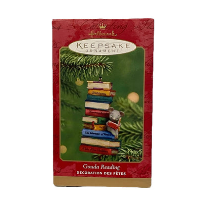 2001 Gouda Reading Hallmark Ornament (Mouse) QX2855 Image2