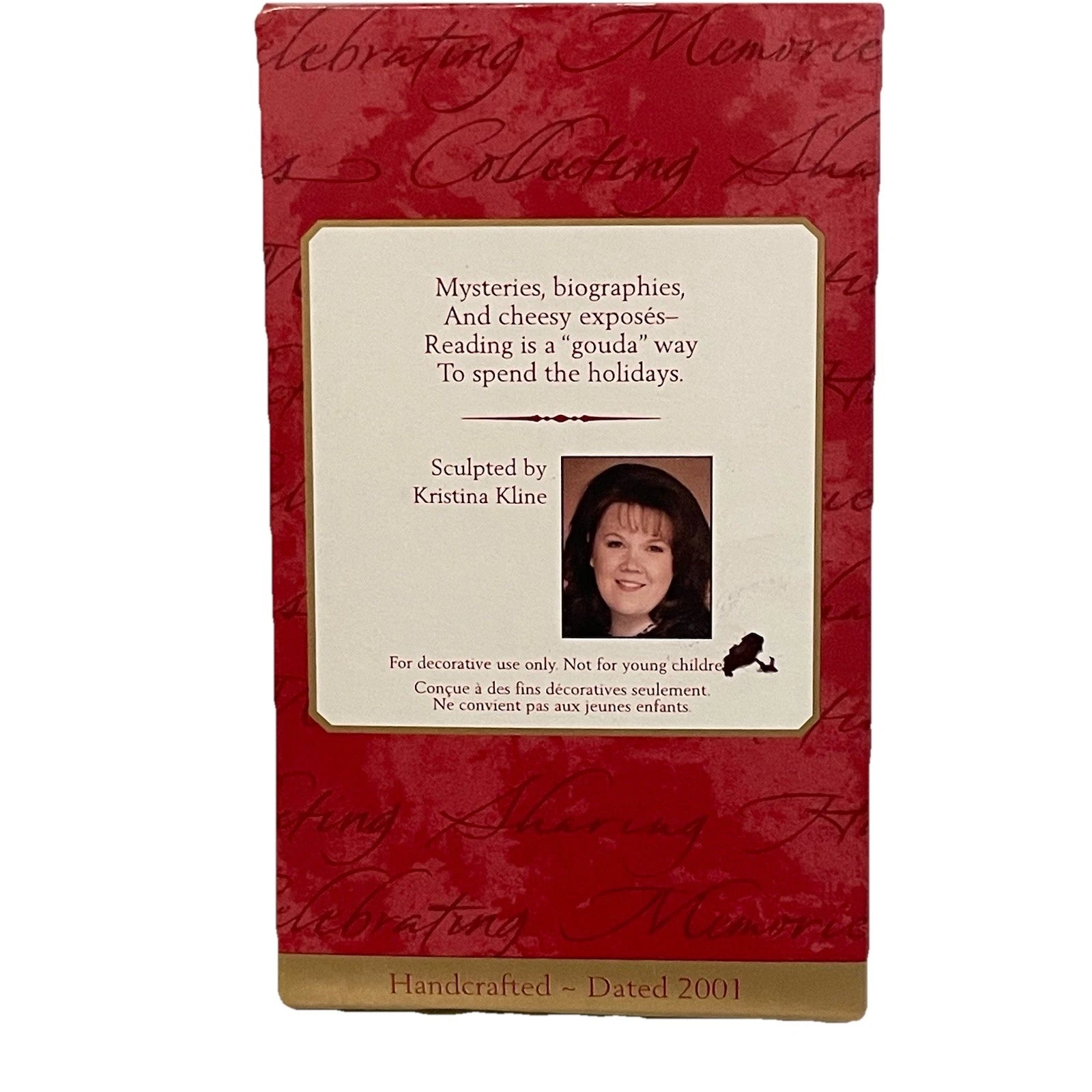 2001 Gouda Reading Hallmark Ornament (Mouse) QX2855