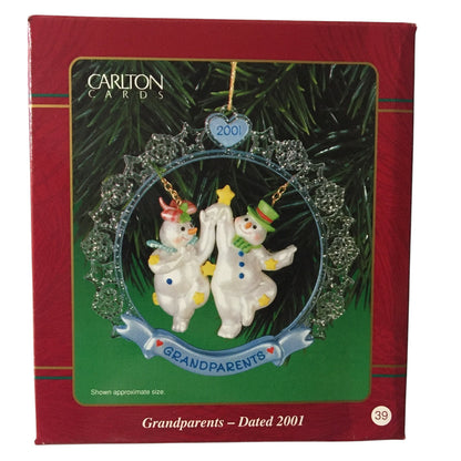 2001 GrandParents Carlton Cards Ornaments (Snowmen) CXOR-043E