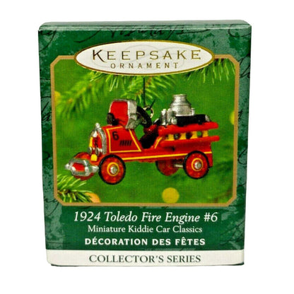 2001 Hallmark Ornament (1924) Toledo Fire Engine #6 Hallmark Ornament (Miniature Kiddie Car Classics) QXM5192