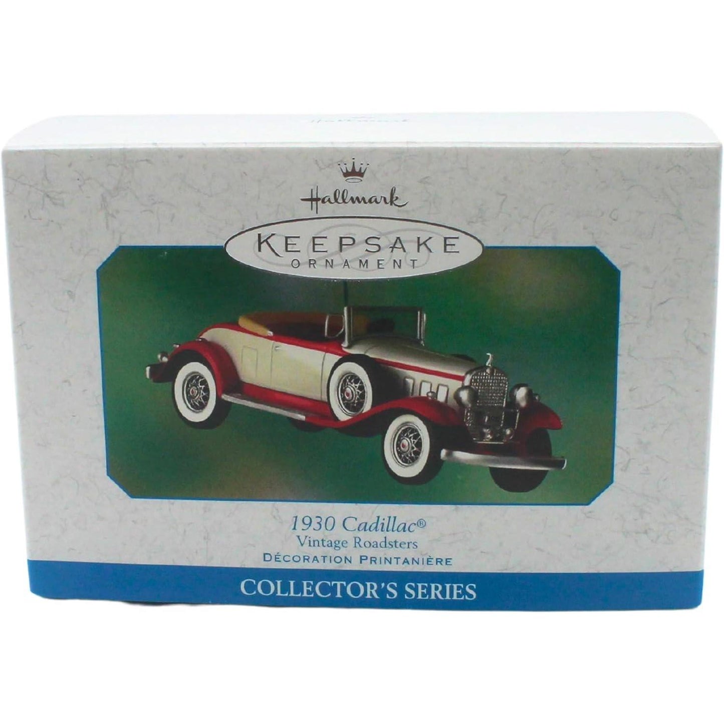 2001 Hallmark Ornament (1930) Cadaillac Hallmark Ornament (Vintage Roadsters) QEO8555