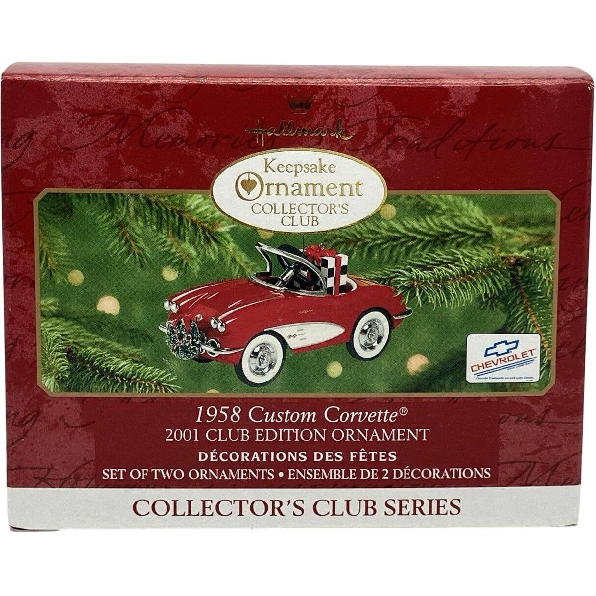 2001 Hallmark Ornament (1958) Custom Corvette Hallmark Ornament (Chevrolet) QXC4505