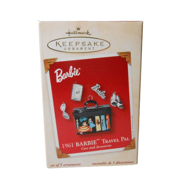 2001 Hallmark Ornament (1961) Travel Pal Case & Accessories Hallmark Ornament (Barbie Cases) QX8293