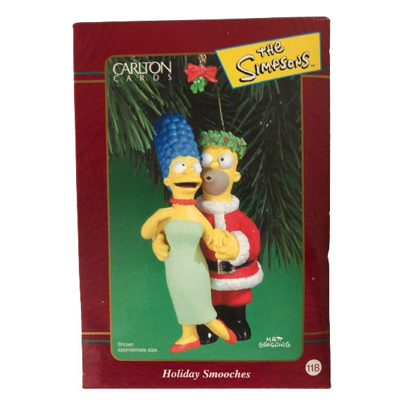 2001 Holiday Smooches Carlton Cards Ornaments (The Simpsons) CXOR-065E