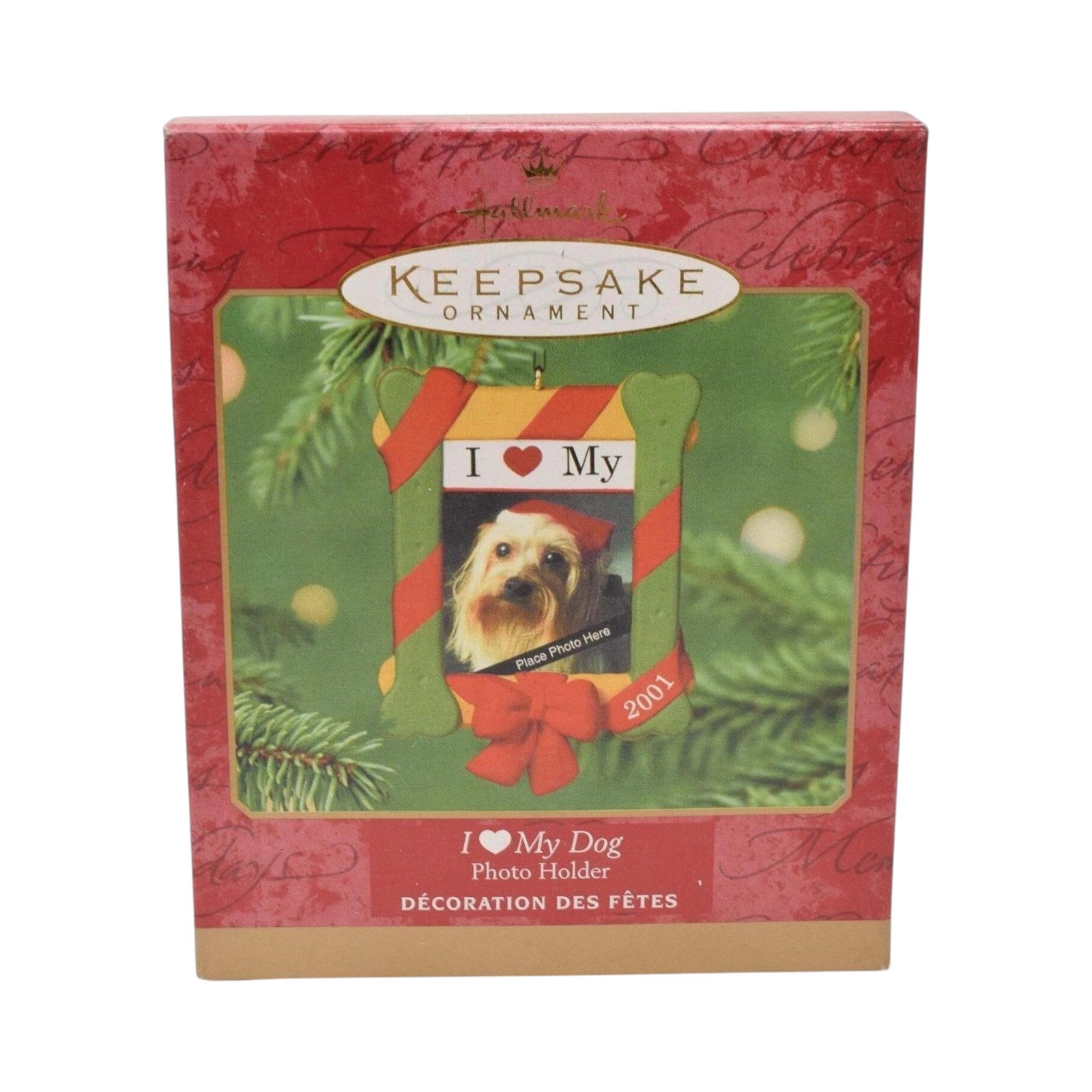 2001 I Love My dog Hallmark Ornament (Photo Holder) QX8802 Image2