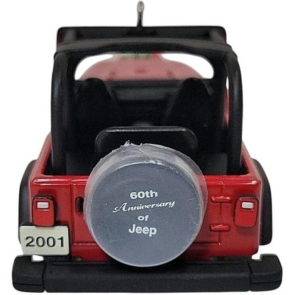 2001 Jeep Wrangler Sport 4.0 L Hallmark Ornament (60th Anniversary) QXI6362