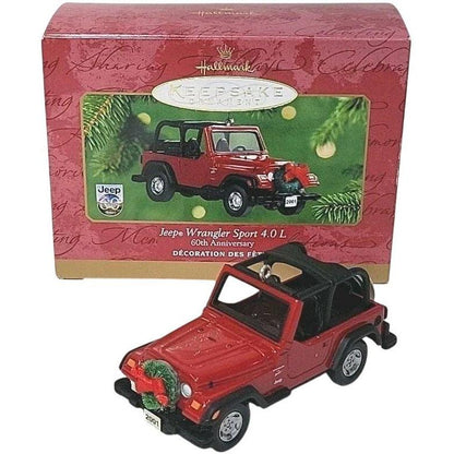 2001 Jeep Wrangler Sport 4.0 L Hallmark Ornament (60th Anniversary) QXI6362