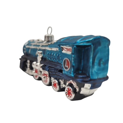 2001 Lionel I-400E Blue Comet Locomotive Hallmark Ornament (Lionel Blown Glass) QBG4355